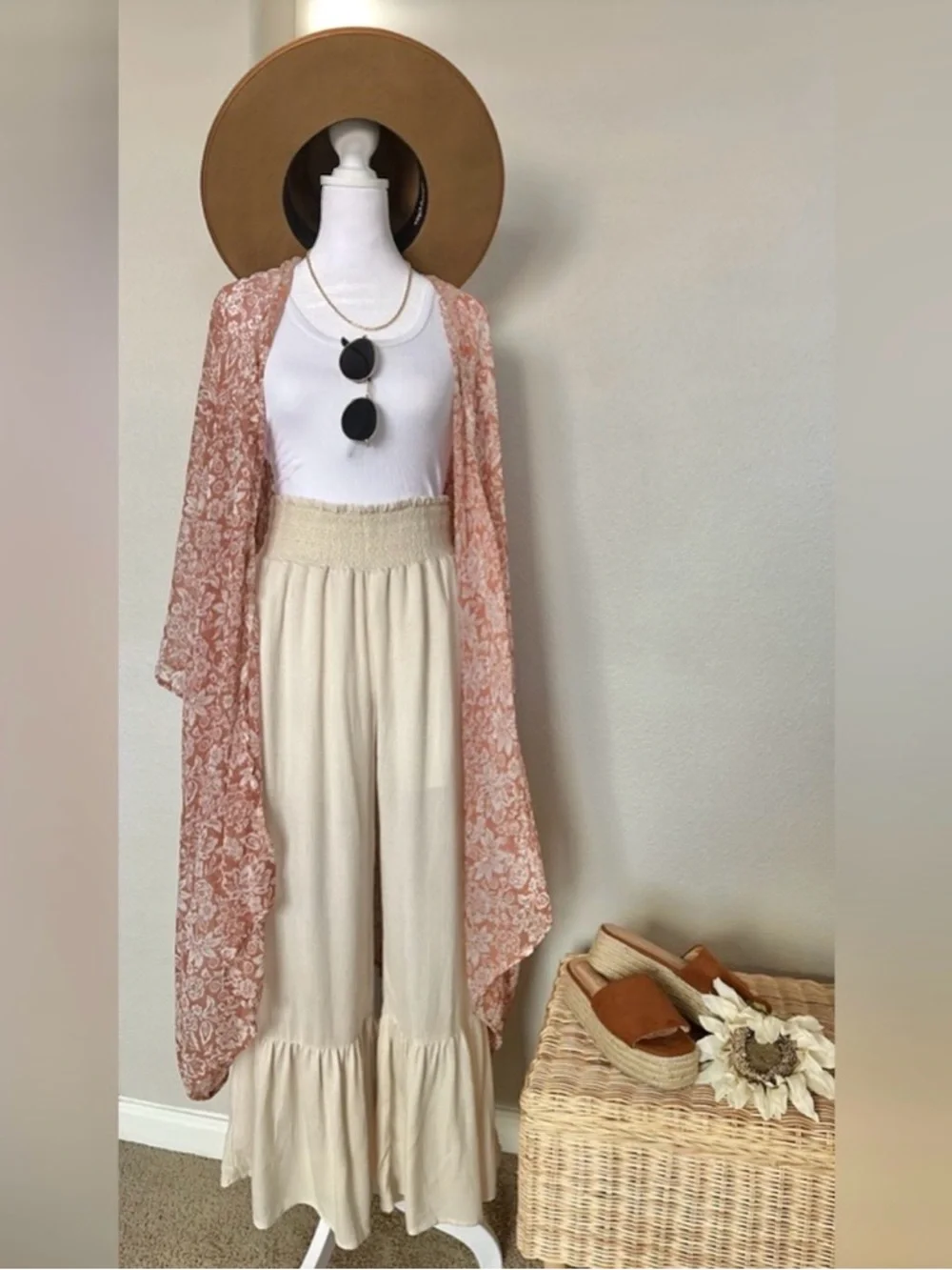 Lulu’s Camel Espadrilles Platform